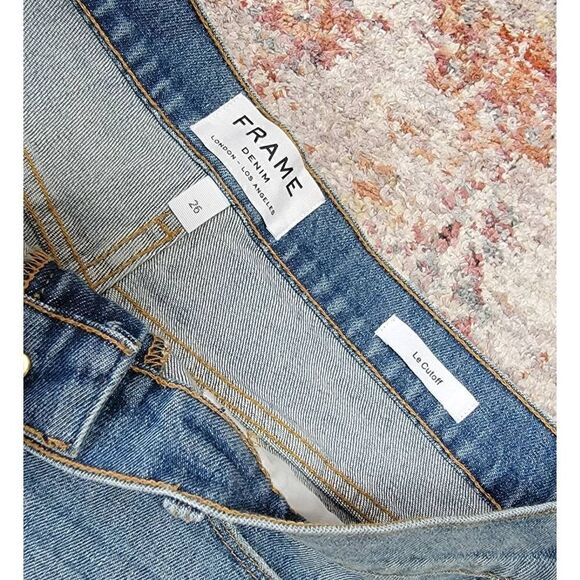 Frame Le Cutoff Denim Shorts 26 - Picture 8 of 9